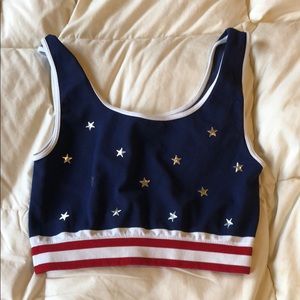 LF American crop top